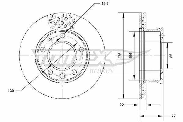 Brzdový kotouč TOMEX Brakes